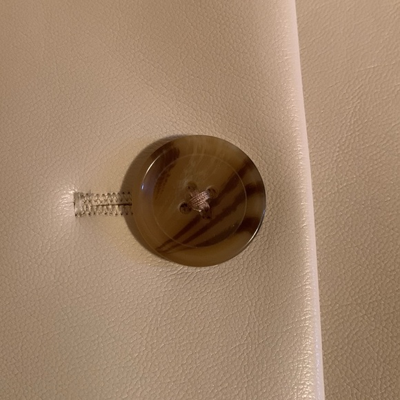 NWT BANANA REPUBLIC Business/Preppy Pearl Vegan Leather Pleated Midi  Skirt - Picture 4 of 7